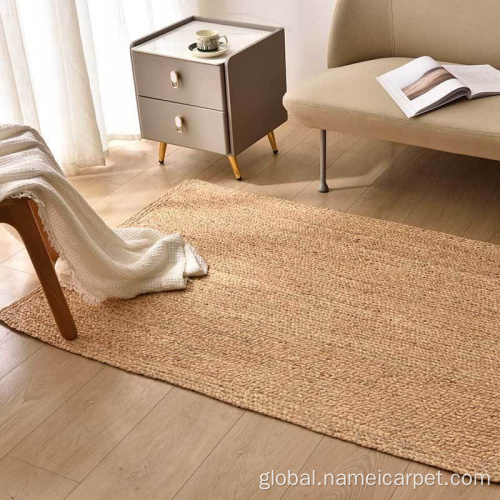 Rectangle Shape Water Hyacinth Braided Carpet Rugs Natural water hyacinth woven area rug floor mats Manufactory